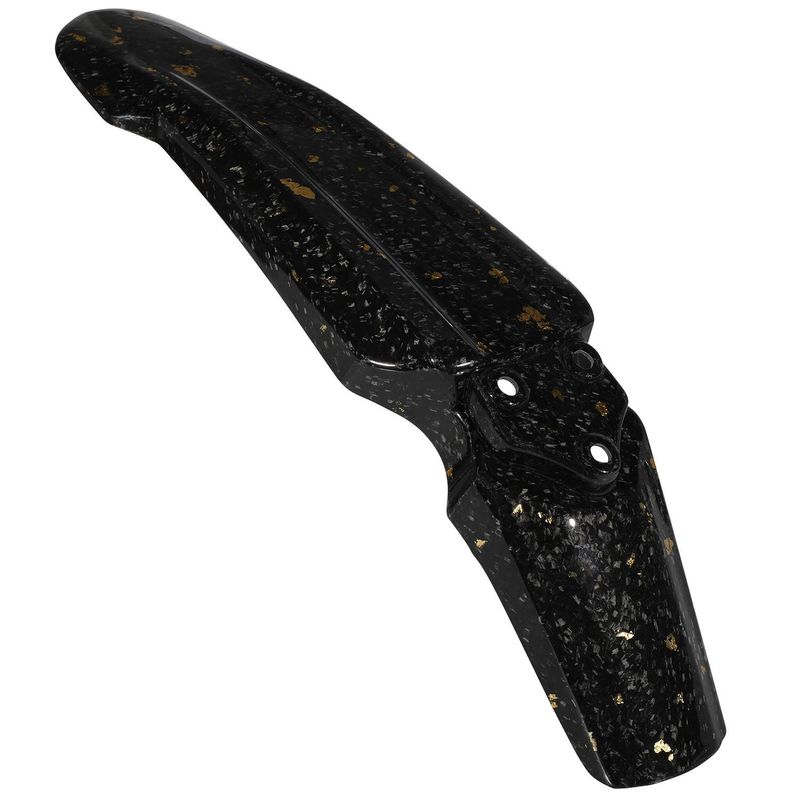 Carbon Fiber Front Fender For X/S Electric Dirt Bike - Lightweight & Durable Mudguard For Off-Road Motorcycles (Black Gold/Black Purple, 49x13x10cm)_autovado.com