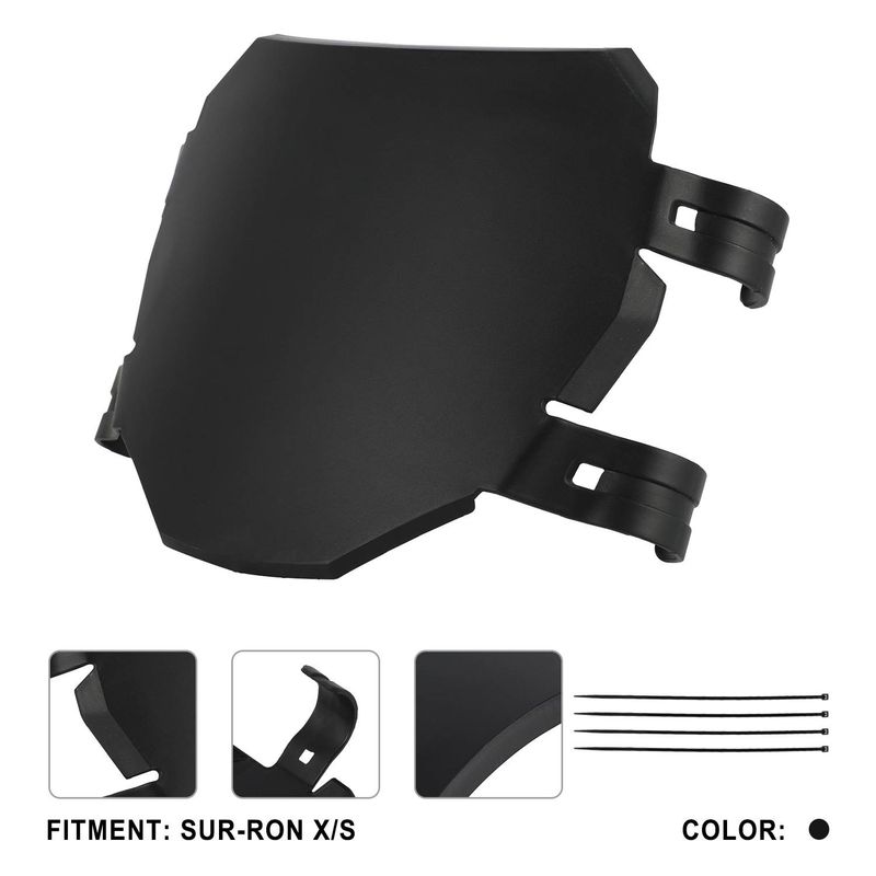 Universal Motorcycle High-Quality PP Number Plate - Lightweight & Durable Customization Accessory - Fits Most Off-Road & Street Bikes_autovado.com