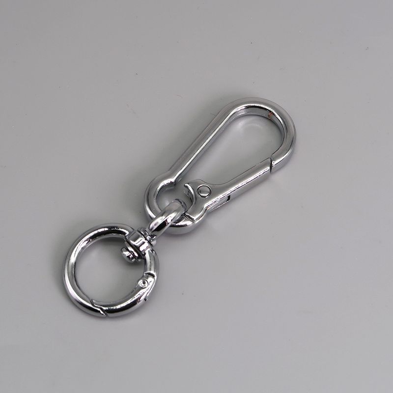 Car Keychain Zinc Alloy Rotating Figure Eight Dog Buckle Men's Waist Hanging Buckle Spring Ring_autovado.com