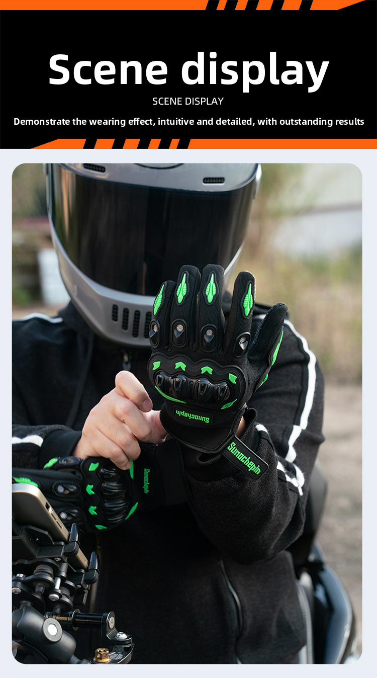 Motorcycle Riding Gloves For Men, Outdoor All-Season Motorbike Racing Gear, Off-Road Anti-Fall Winter Cold-Proof Summer_autovado.com
