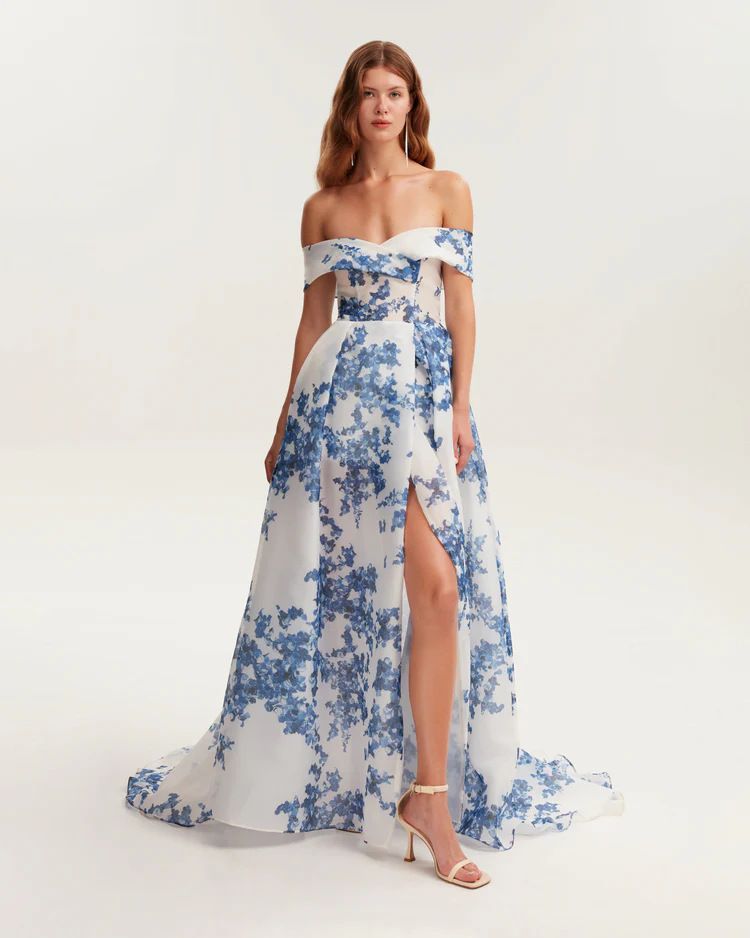 Women's clothing women's fashion organza fairy long temperament evening dress_autovado.com