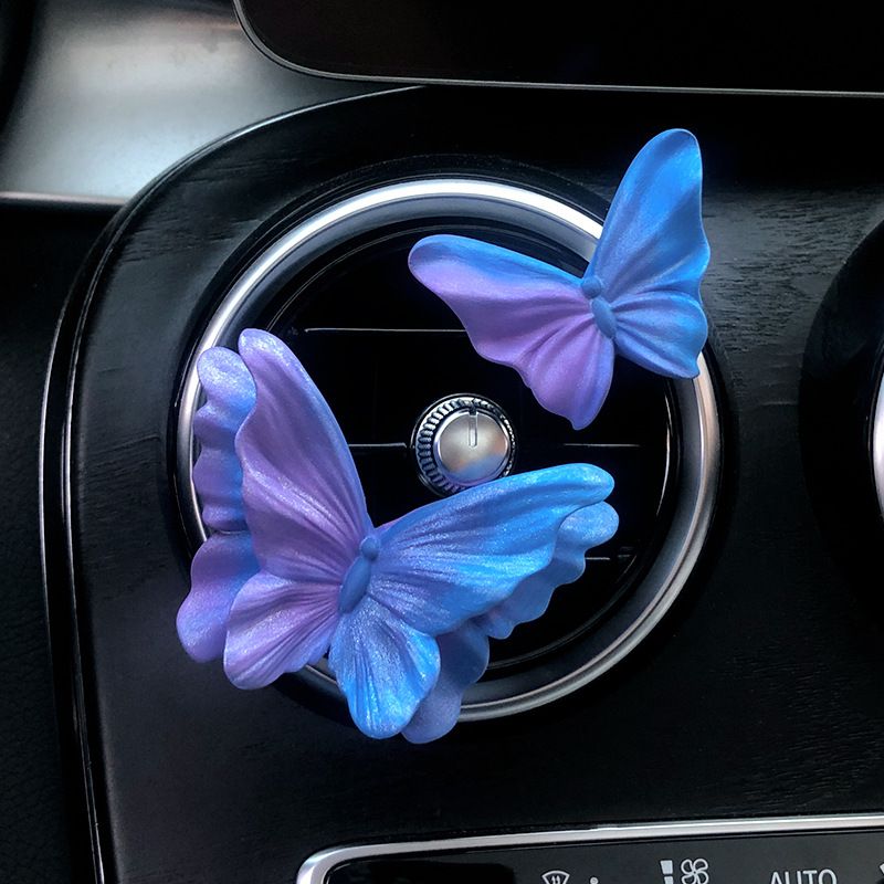 High grade butterfly air outlet decoration car aromatherapy car perfume fragrance flower diffuser stone car interior decoration_autovado.com