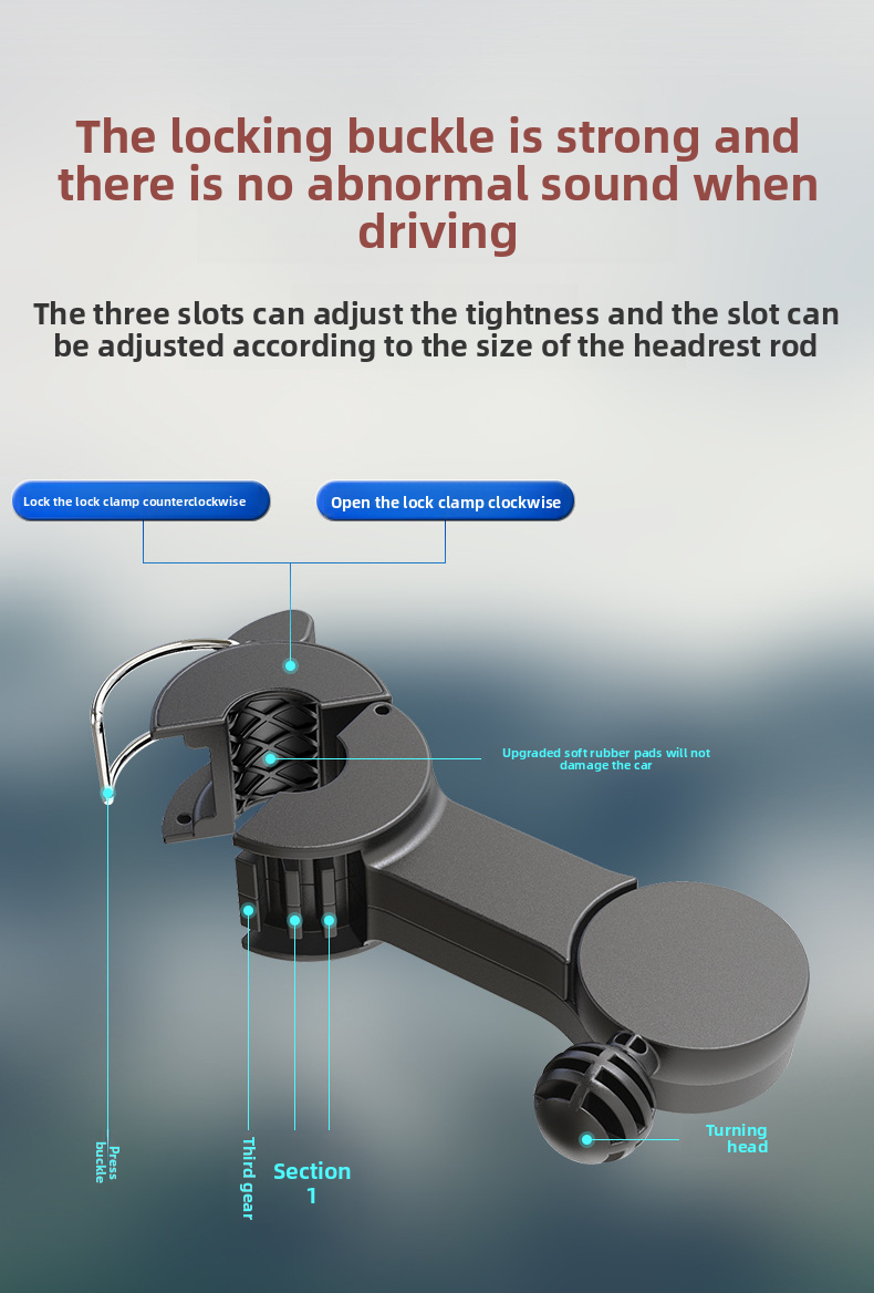 F4207 Rear Dual Head Fan USB Car Vehicle Use_autovado.com