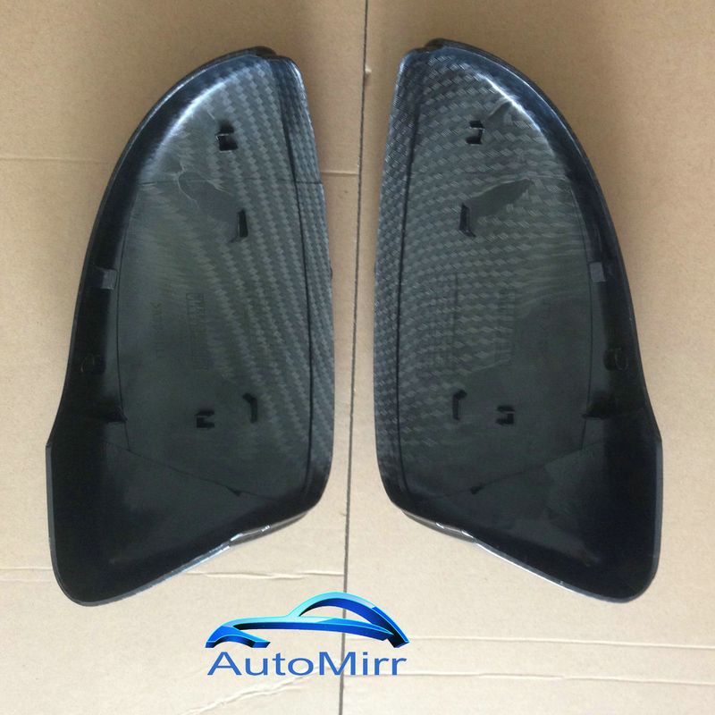 Pair Side Wing Mirror Caps for VW Passat B7 CC Scirocco MK3 For Jetta MK6 Beetle A5 (Carbon Effect) 6 Replace covers_autovado.com