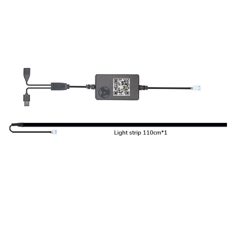 Applicable For Tesla Model 3/Y Dynamic Shadow Dashboard Colorful Ambient Non-Destructive Central Control Air Vent LED_autovado.com