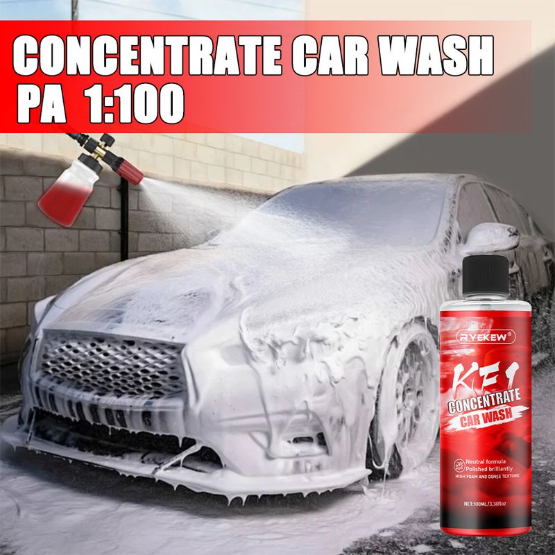 Ryekew Powerful Stain Removal Concentrated High Foam Liquid Original Car Wash Water Wax Coating Paint Surface Cleaner_autovado.com