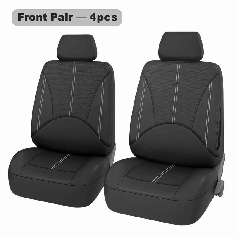 General car seat 9-piece PU leather car four seasons general seat cushion cover_autovado.com