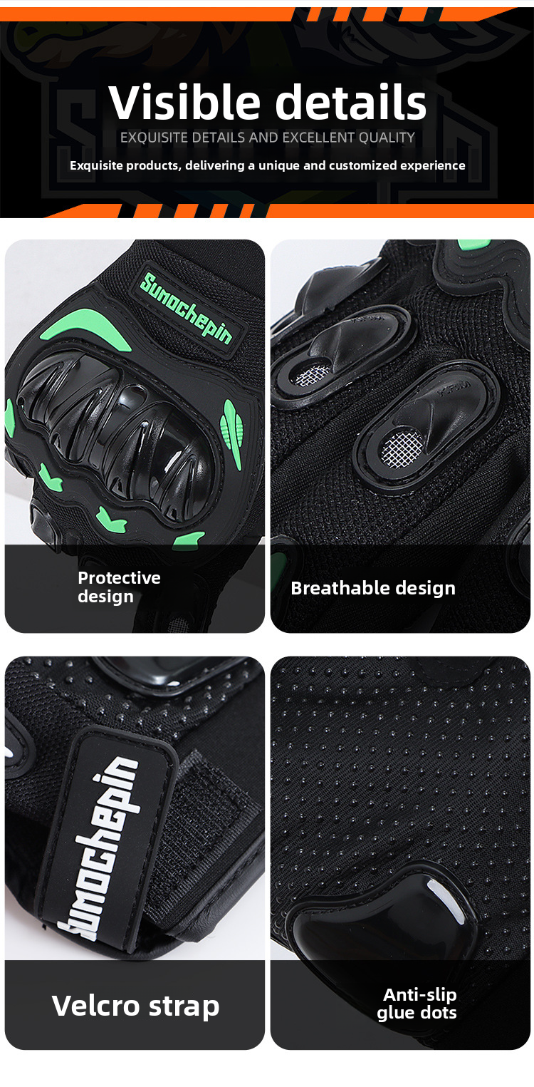 Motorcycle Riding Gloves For Men, Outdoor All-Season Motorbike Racing Gear, Off-Road Anti-Fall Winter Cold-Proof Summer_autovado.com