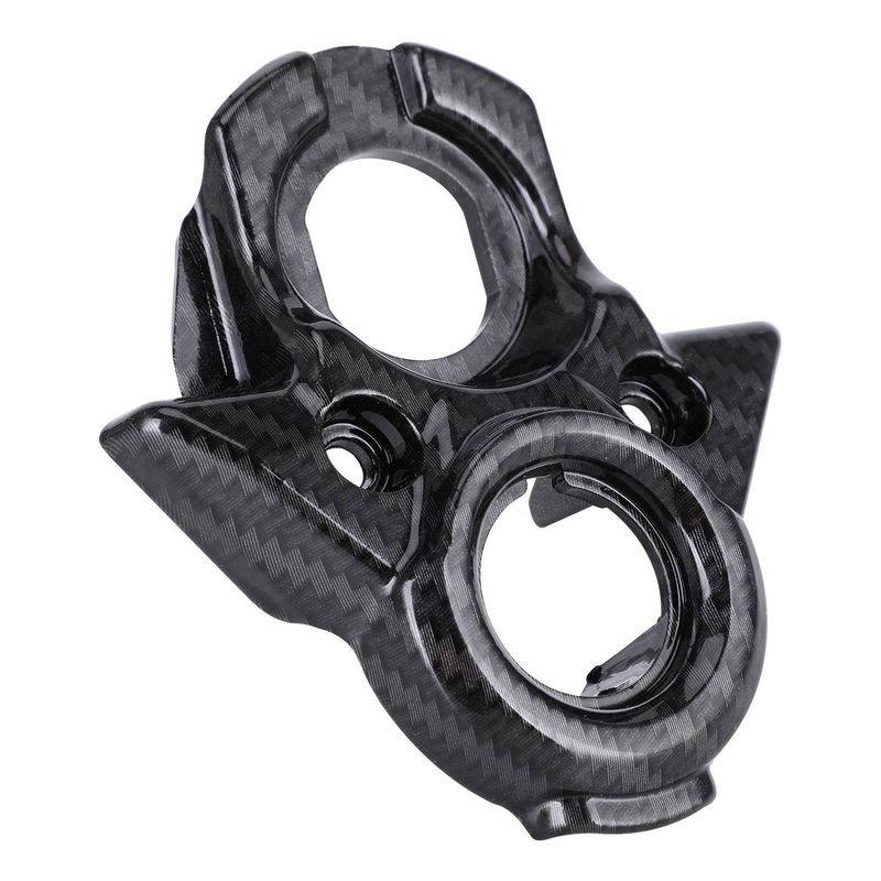 Universal Carbon Fiber Look Motorcycle Dashboard Cover Trim Accessory For Off-Road E-Bikes - J-20-QF Model (12x10x3cm)_autovado.com