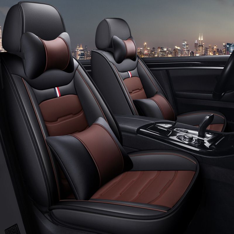 2021 new car seat cushion is suitable for overseas websites to send full leather seat cushion four seasons universal car cover wholesale_autovado.com