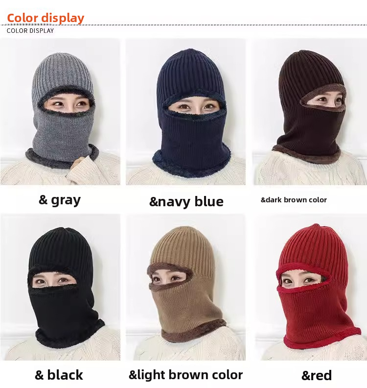 Warm Headgear For Men And Women, Windproof Hat, Cold-Proof Mask, Winter Cycling Neck Warmer, Face Shield, Electric Bike_autovado.com