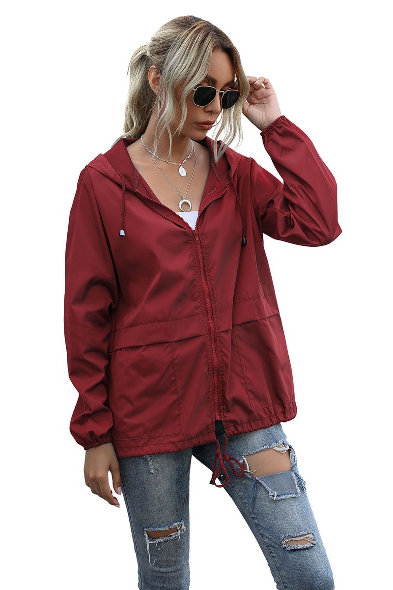 Women's Zipper Hoodie Lightweight Outdoor Hiking Raincoat Jacket Jacket Ready in Stock_autovado.com