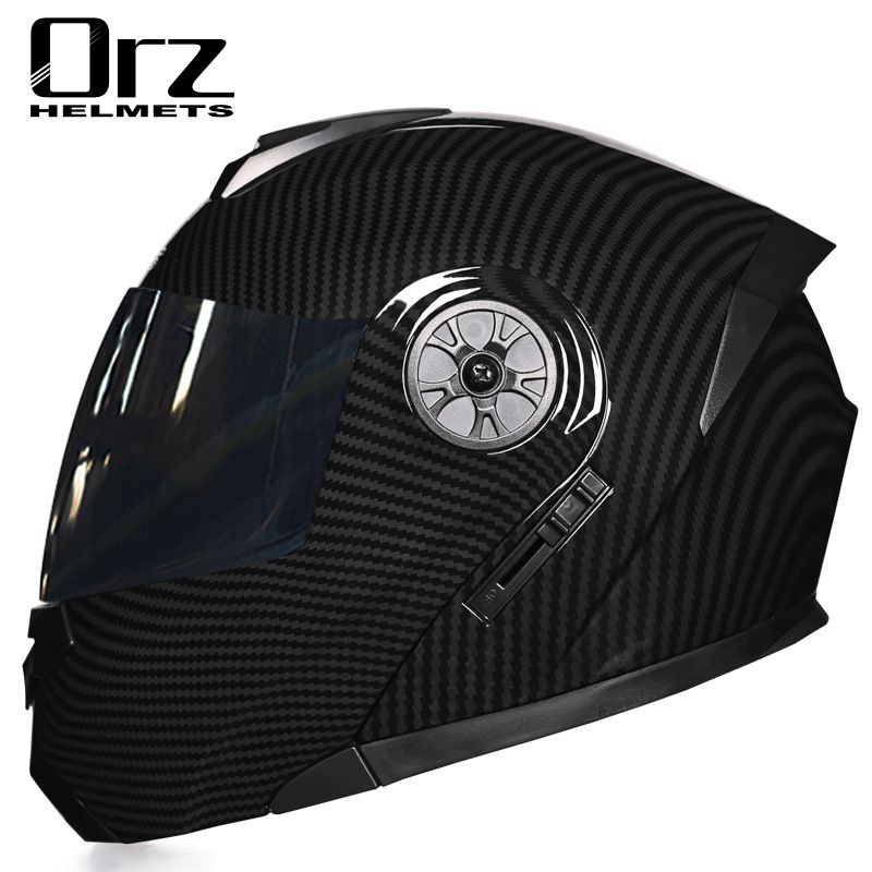 Motorcycle Accessories & Parts electric battery helmet gray men's and women's full helmet four seasons flip face helmet summer hat_autovado.com