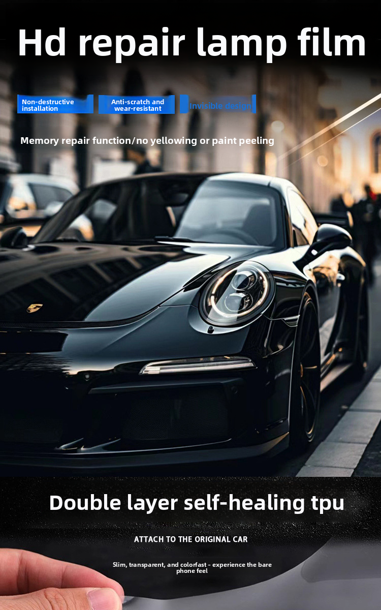 Factory Direct TPU Headlight Protective Control White To Black Tail Tinting Self-Repairing Car Light Film_autovado.com