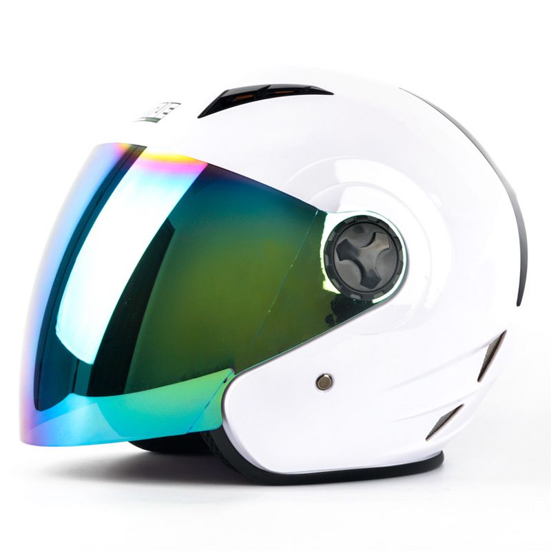Electric vehicle helmet men's and women's summer half cover half helmet four seasons warm breathable safety helmet_autovado.com