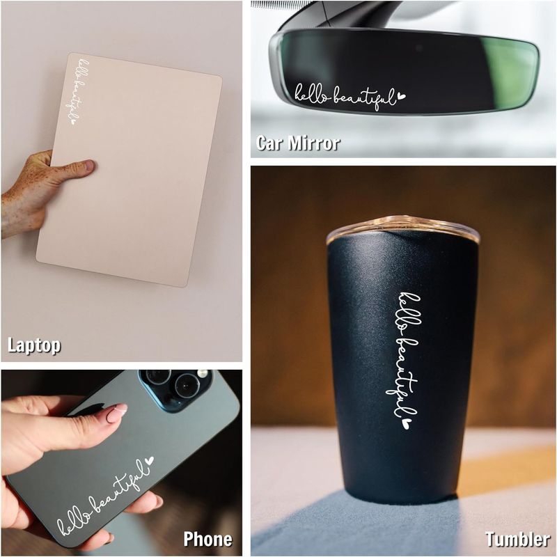 Hello Beautiful car rearview mirror sticker rearview mirror female decoration decal_autovado.com