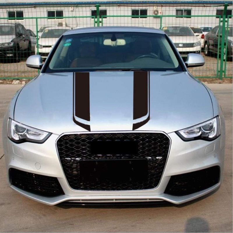 Car Machine Cover Decorative Striped Stickers, Suitable For All Cars, SUVs, Off-road Vehicles, Universal Stickers_autovado.com