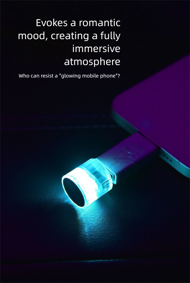 LED Atmosphere Mini Plug-in Night Home Car Colorful Ambient USB Small Light_autovado.com