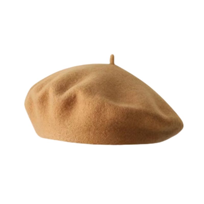 Hot Sale Stylish Chic Solid For Work And Party Winter Wool Hat Beret Hats Daily_autovado.com