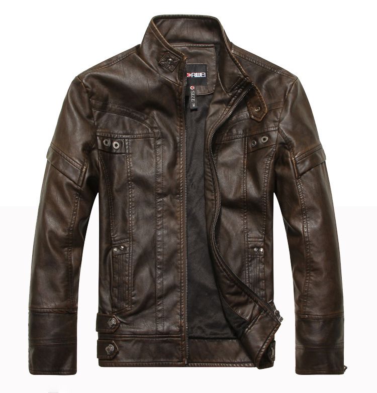 Men's Clothing men's motorcycle PU leather jacket leather jacket men's coat manufacturer leather jacket 8805_autovado.com