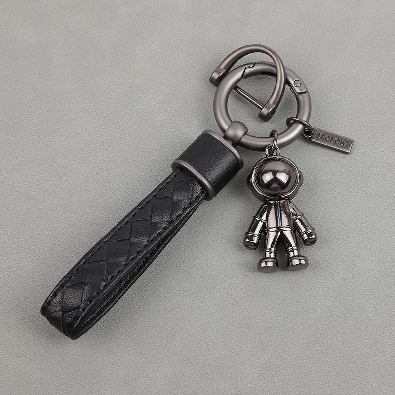 Diamond Pattern Car Keychain Internet Celebrity Astronaut Pendant High End Pendant Men And Women Key Chain Ring_autovado.com