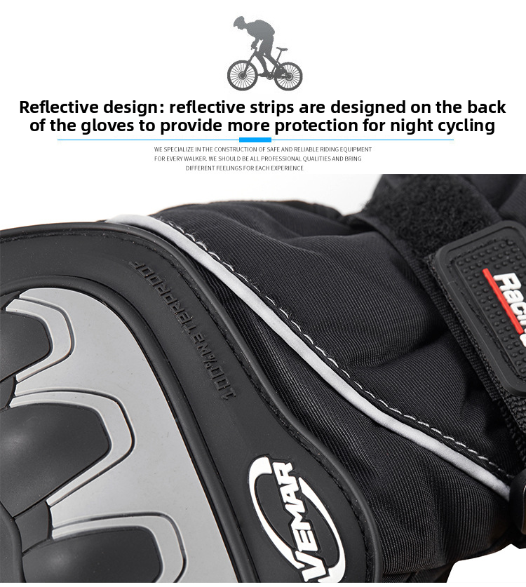 Winter Motorcycle Waterproof Men, Touchscreen Riding Gloves, Electric Vehicle Cold-Proof Thermal Windproof Gloves For_autovado.com