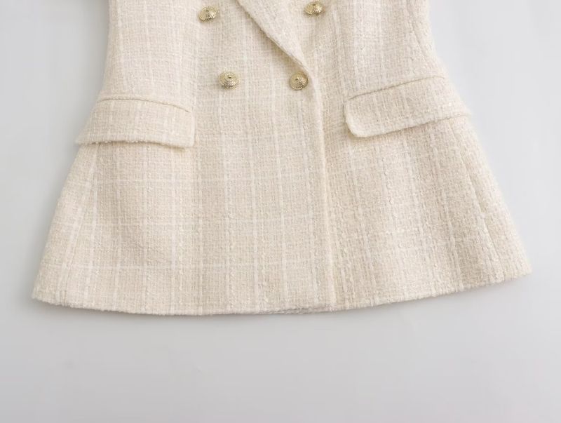 Women's textured casual fashion loose suit jacket_autovado.com