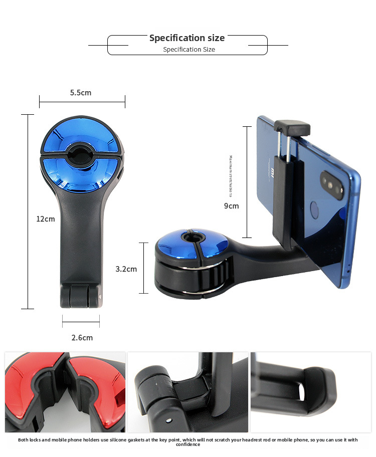 Flash G02 Bracket Phone Holder Locking Hook Personalized Car Creative In-Car Automotive Accessories_autovado.com