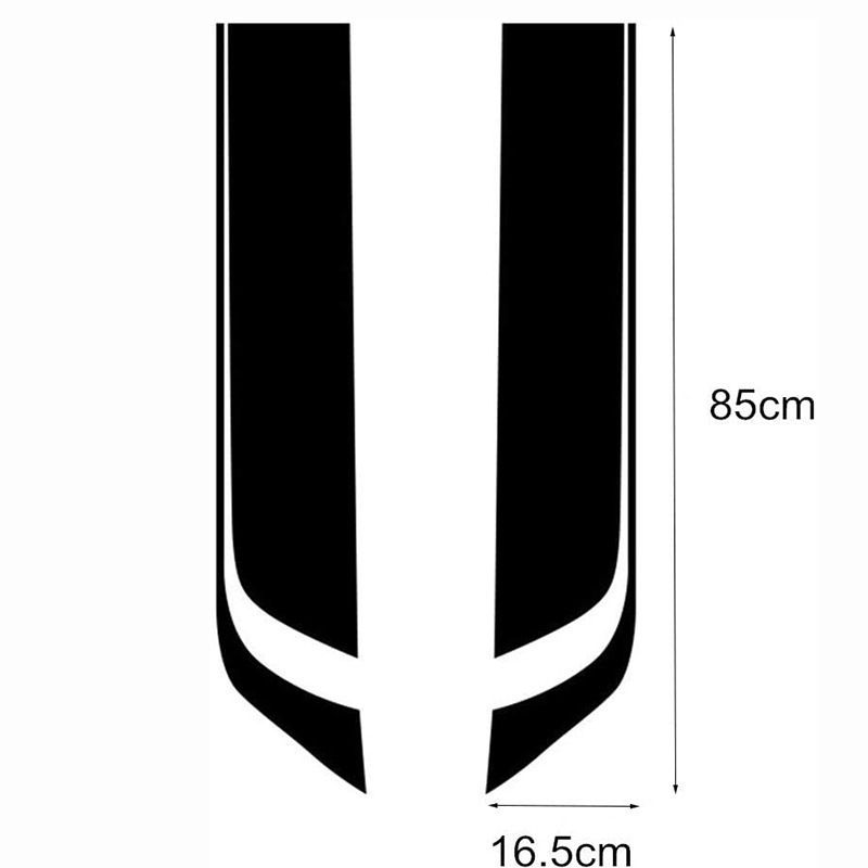 Car Machine Cover Decorative Striped Stickers, Suitable For All Cars, SUVs, Off-road Vehicles, Universal Stickers_autovado.com