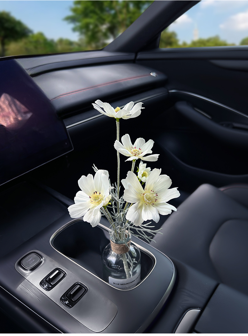 Car bouquet girls, interior accessories good items for cars, center console decorations, high-end simulation vases_autovado.com