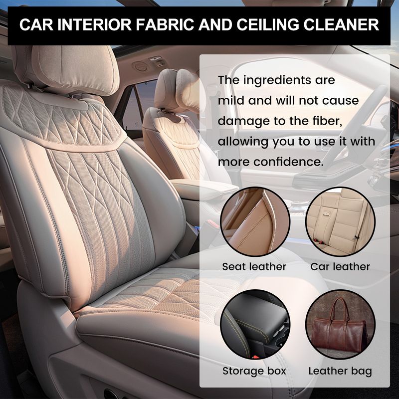 Homonth Automotive Leather Polish, Car Interior Leather Seat Leather Maintenance Refurbishment Decontamination Cleaning Agent_autovado.com