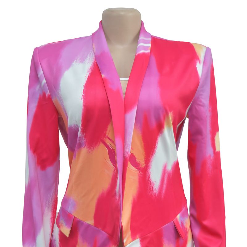 Women's Clothing Long-sleeved Printed Small Suit Small Jacket_autovado.com