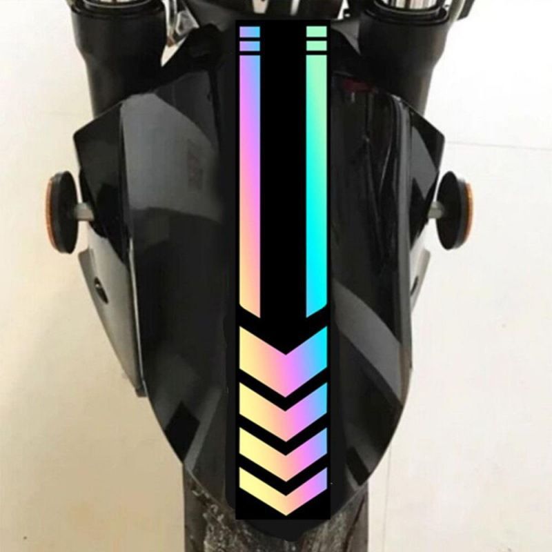 Motorcycle Mudguard, Body Reflective Arrow Line Warning Sticker, Electric Car A313_autovado.com