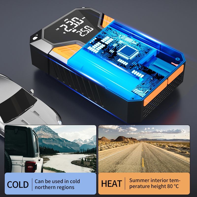 4 In 1 Tiger Claw Tool Jump Starter Air Pump Car Jumper Train Power Bank_autovado.com