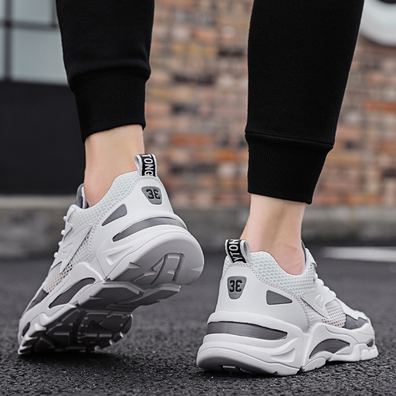 2024 summer mesh shoes men's shoes breathable hollow mesh small size young men's casual sports shoes running shoes_autovado.com