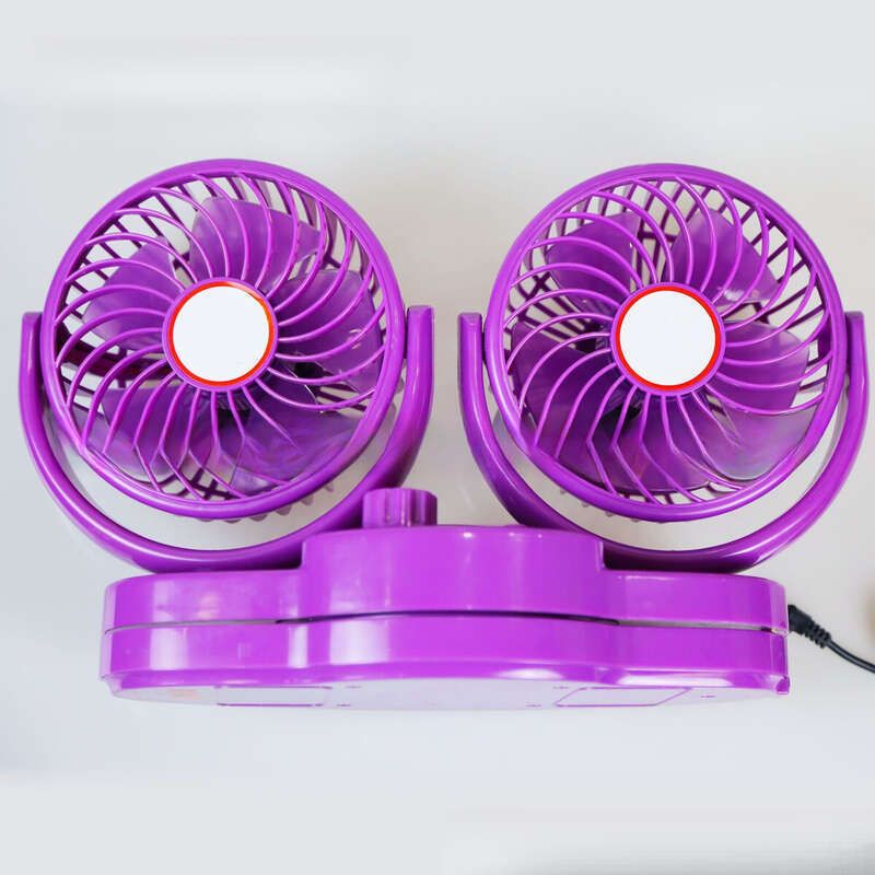 Special Offer Taigu Purple Shaking Head Fan 5.5-inch 24V Double Headed Car_autovado.com