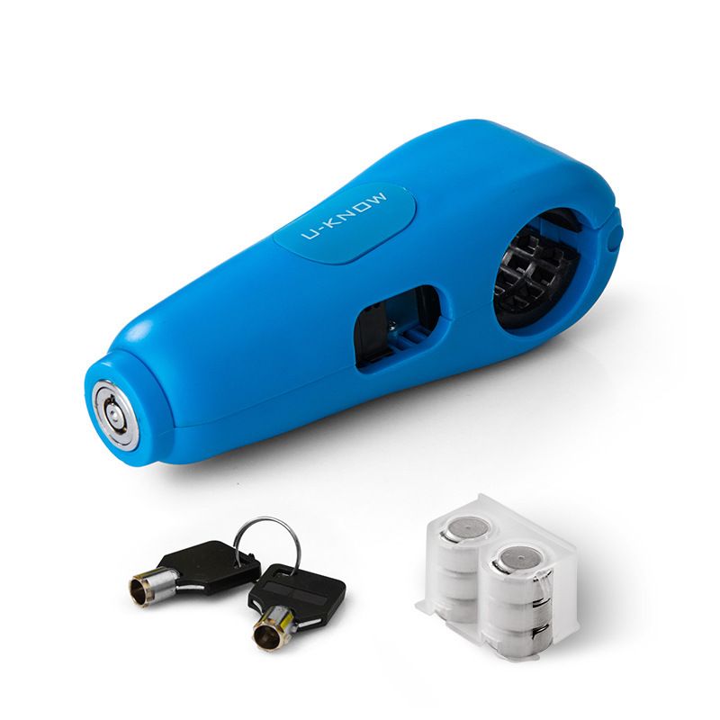 Anti-Theft Front Electric Bike Motorcycle Bicycle Handlebar Alarm Handbrake Brake Lock_autovado.com