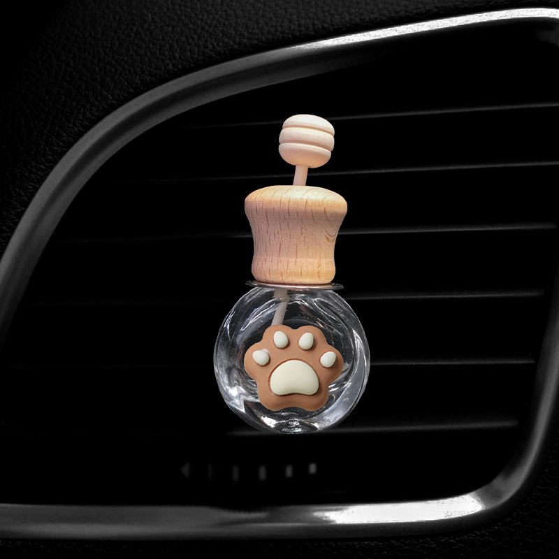 Cartoon milk tea car perfume bottle empty bottle Internet celebrity car air outlet aromatherapy clip ins decoration decoration supplies_autovado.com