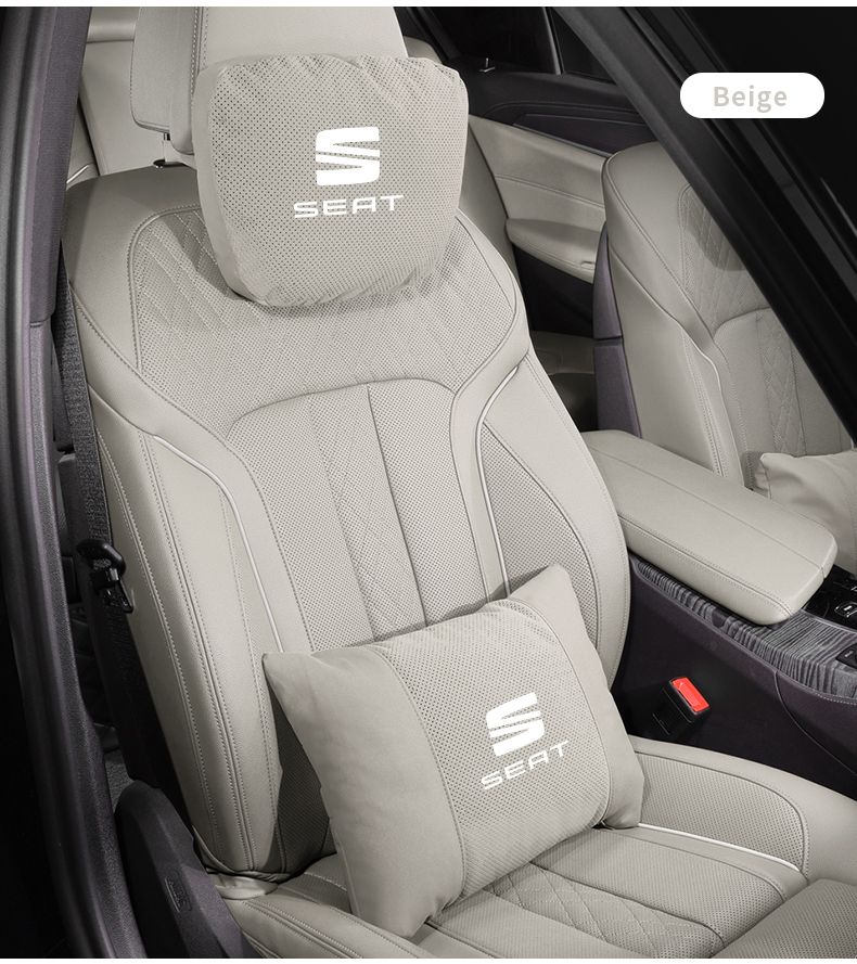 For FR Leon Ibiza Alhambra Arona Arosa Ateca Cordobe Exeo Tarraco Toledo Car Headrest Support Seat Soft Neck Pillow_autovado.com