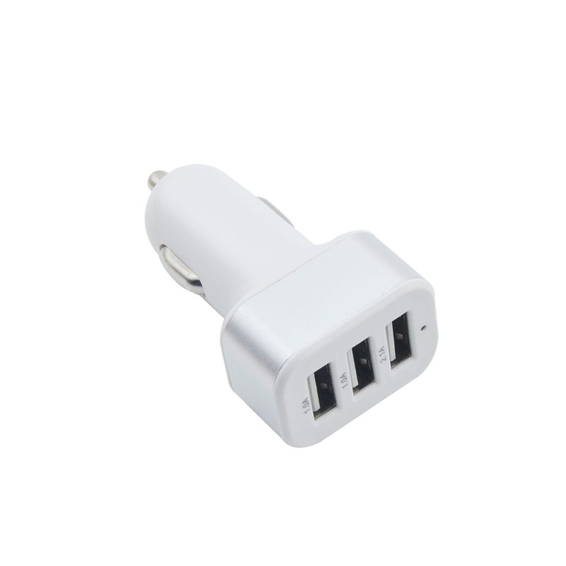 1A 3USB Square With Aluminum Alloy Mobile Phone Charger, Car Charger_autovado.com