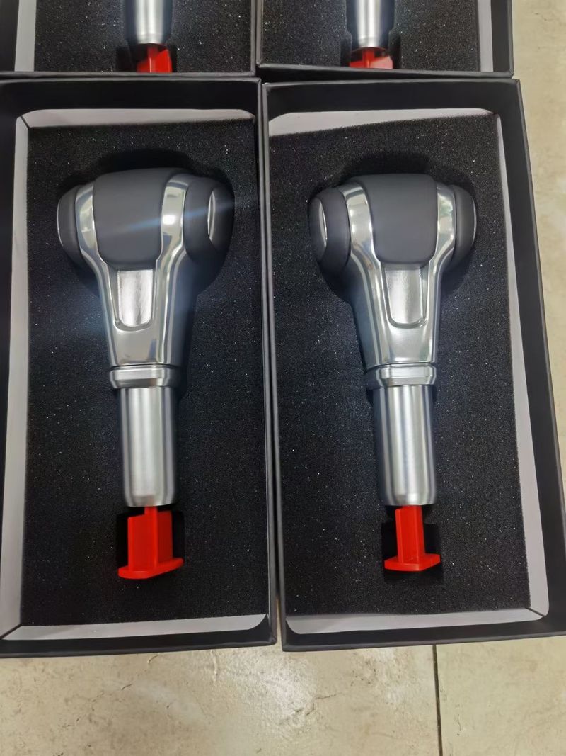 Suitable For Porsche Airplane Cayenne Large Wave Stick 15 Carbon Fiber Black Lever Gear Shift Head Accessory_autovado.com