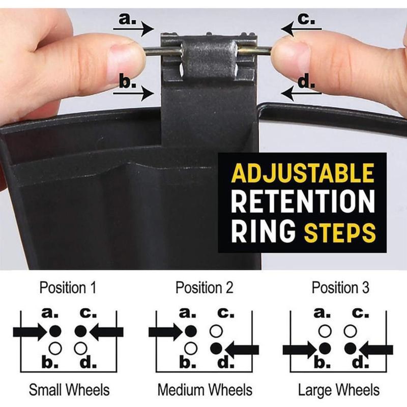 15 Inch Universal Silver Black Cover Wheel Hub Parts Car Decoration_autovado.com