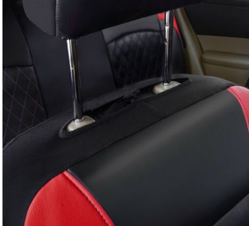 Car seat cover single line quilted bracket leather pu leather_autovado.com
