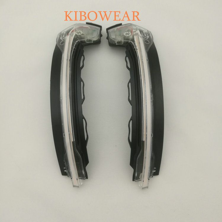 2pcs Crystal for A3 8V S3 RS3 Bright LED Turn Signal Dynamic Side Mirror light blinker Indicator 2013 2015 2017 Clear_autovado.com