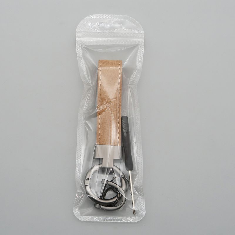 Suede Car Keychain Leather Couple Bag Pendant Men And Women Multifunctional Anti Lost Lettering Key Ring_autovado.com