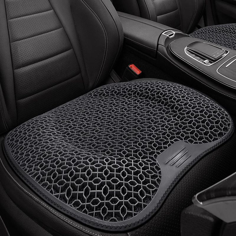 Summer Lumbar Support Honeycomb Gel Ice Thread Seat Backrest Ventilation Breathable Car Cushion Accessories_autovado.com