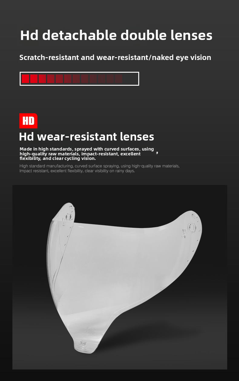 Cycling With Dual Lenses Men Women, Large Tail Wing, 3C Motorcycle Riding, Cool And Personalized Safety Full Helmet For_autovado.com