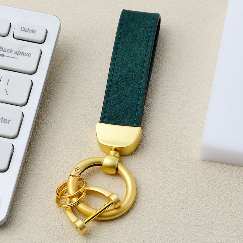 Vintage Leather Leather Car Keychain_autovado.com