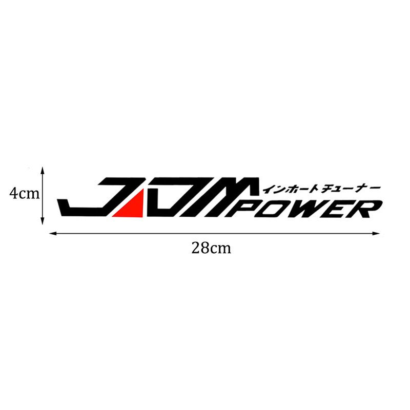 Car 28x4cm JDM Reflective Body Japanese Light Eyebrow Car Sticker_autovado.com