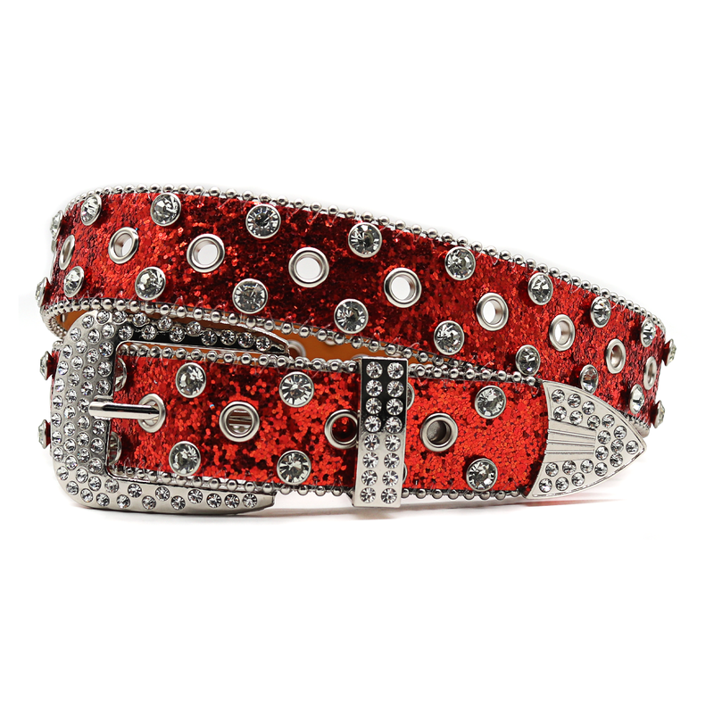 HOT New Western Diamond Studded Bling Rhinestone Belt Cowboy Cowgirl Cinto De Strass Skull For Women Men Fashion Ceinture_autovado.com